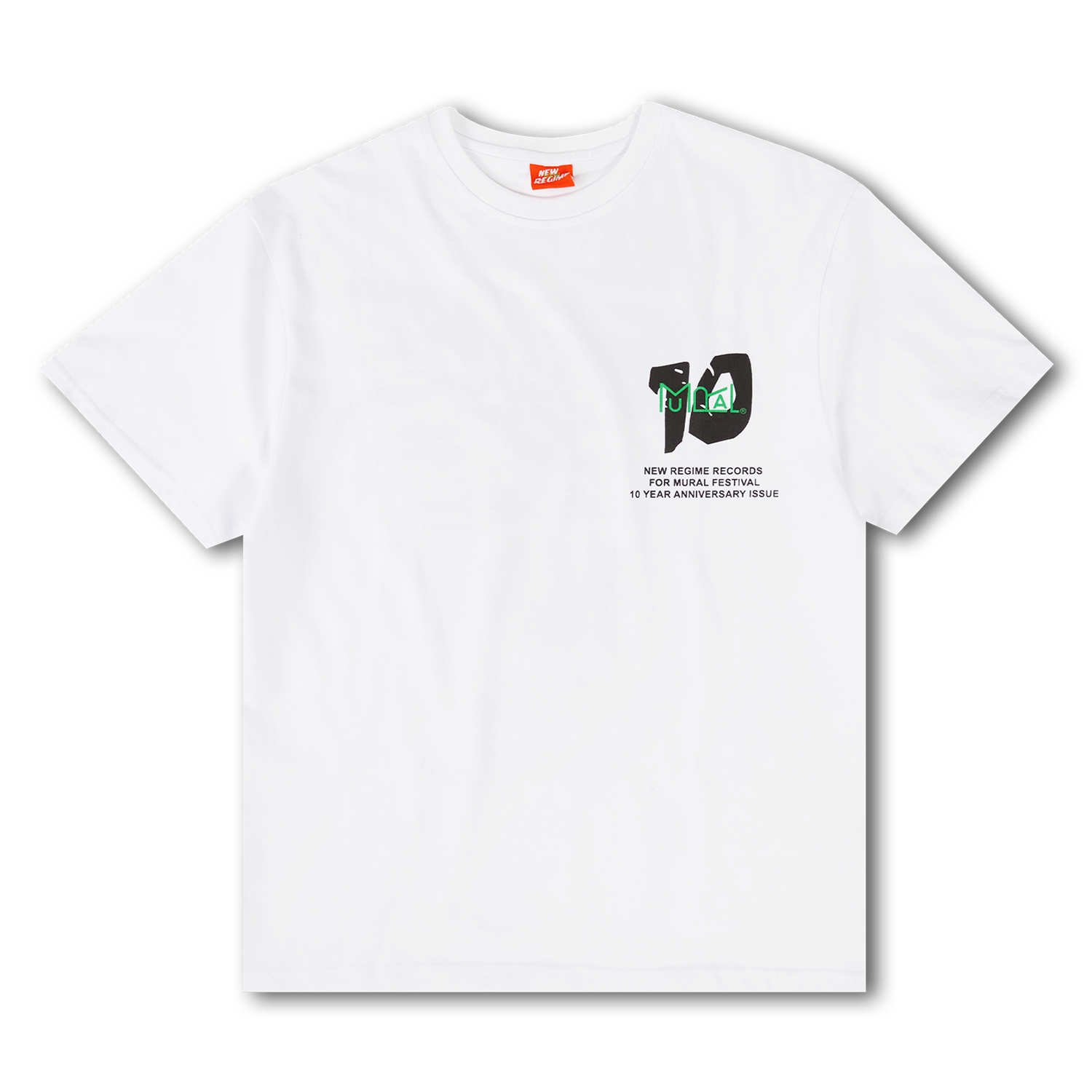 MURAL x New Regime Records 10 Anniversary Issue T-Shirt - White