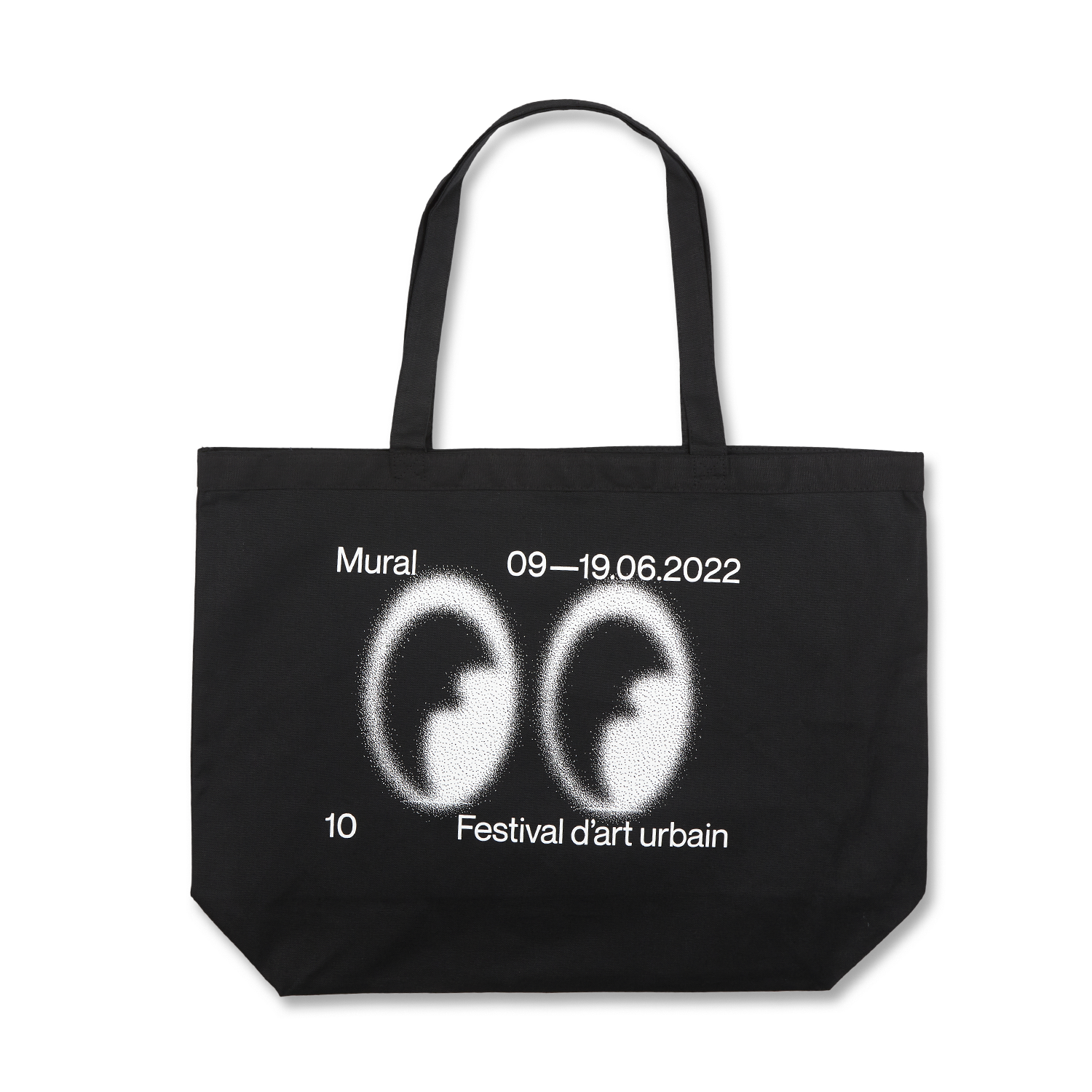 MURAL 10th Anniversary Eyes X-Large Tote Bag - Black